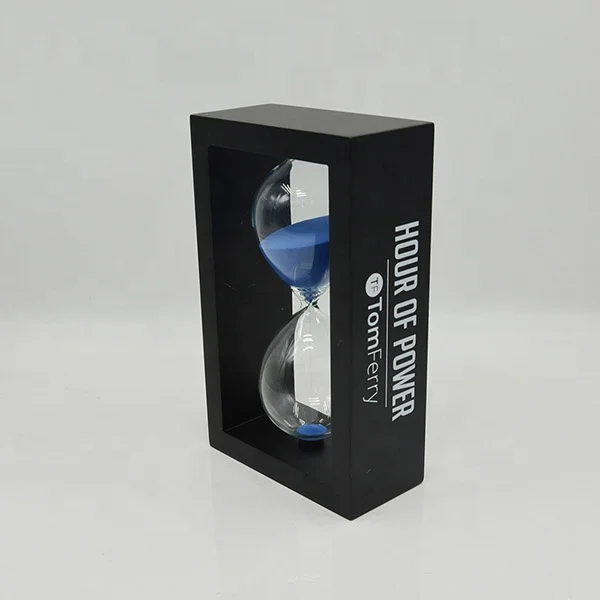 Home Decoration Gift Wood 60 Minutes 1 Hour Sand Time Hourglass