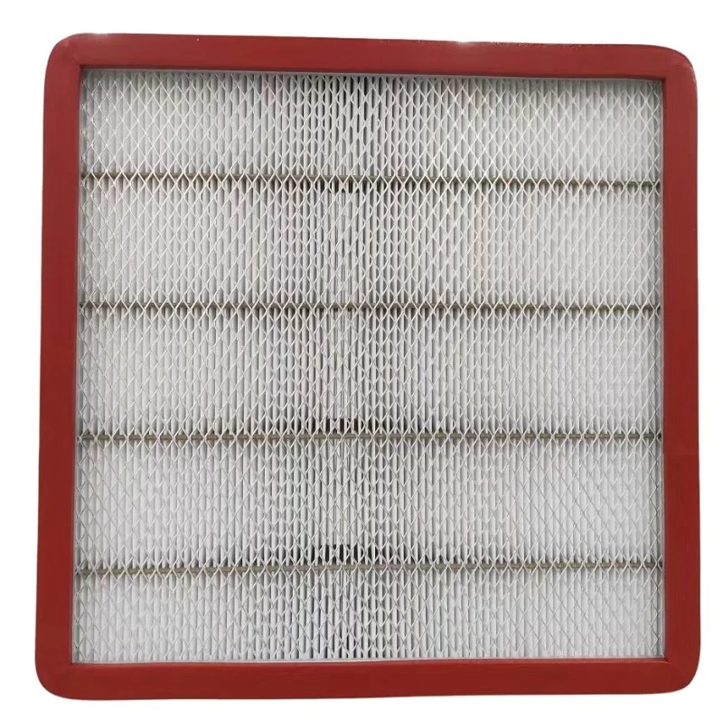 Customized H14 High-Temperature 250℃ Durable Carbon HVAC Air Filter AHU MAU Ventilation Aluminum Separator Panel H13 Efficiency