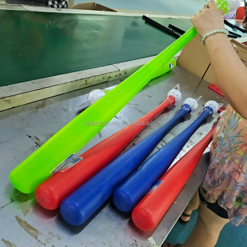 Factory OEM Logo Kids Outdoor Sports Toys Backyard Training Mini Baseball Bat Ball Set Toddlers Color Plastic Bat