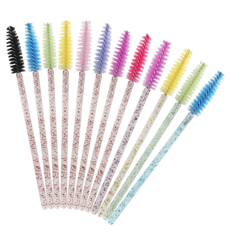 Disposable Crystal Glitter Makeup Brushes glitter mascara wands glitter lash wands