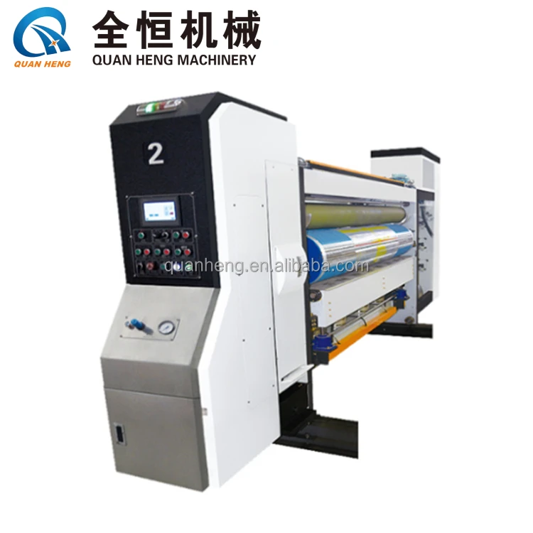 Corrugated carton box high definition flexo ink printer slotter varnish dyer rotary die cutter machine