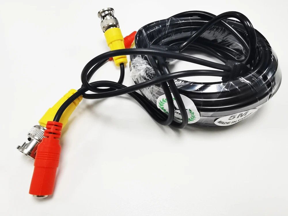 ALL Copper BNC + DC 2in1 Surveillance CCTV CAMERA Cables Video+Power HD AHD Security Wire Extended Line