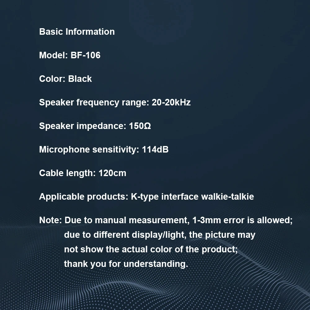 Baofeng earphone headphone for walkie talkie Baofeng Wireless G-shape earpiece Headset with PTT for uv5r uv-82 hands free