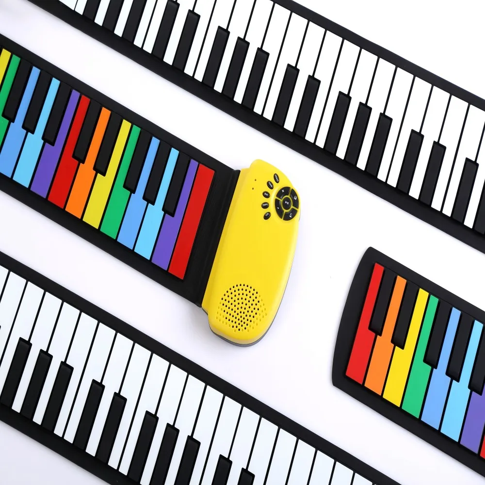 Best Price 49 Keys Roll Up Keyboard Piano Flexible Roll Piano Rolled Piano Portable For Children