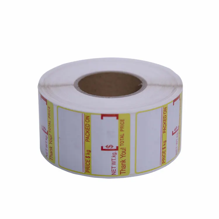 Custom Clear Manufacturer Thermal Adhesive round/square Food/Shipping/ Lip/Perfume Colour  Label  Direct Thermal  Label Roll