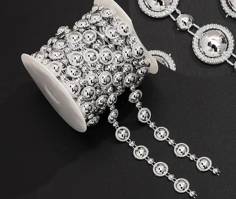 JC New Pearl Chains Wholesale White Ivory Imitation ABS Beads for Jewelry Wedding Cloth Making Necklace Accessories