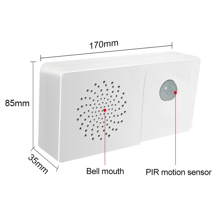 3200 mA Volume Adjustable Audio Player with Motion Sensor for Department Store Daily Safety Warning