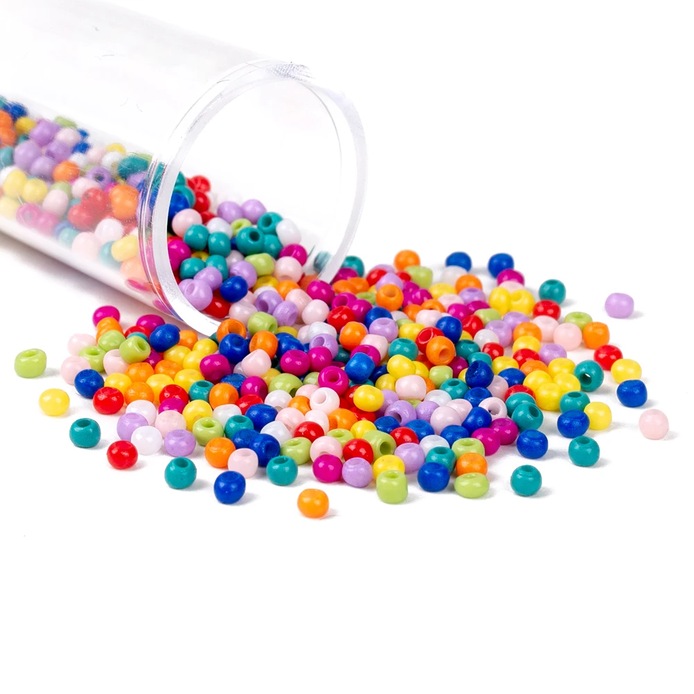 
Wholesale Colorful Opaque 6/0 8/0 11/0 12/0 Glass Seed Beads 2mm 3mm 4mm For Jewelry Making 