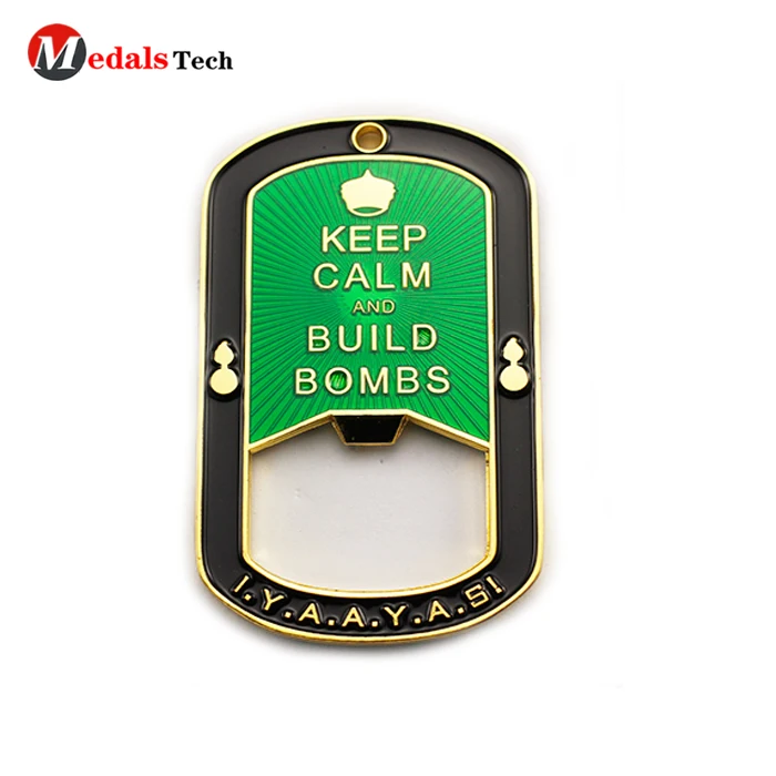 Hot sale customized metal cheap dog tag bottle opener