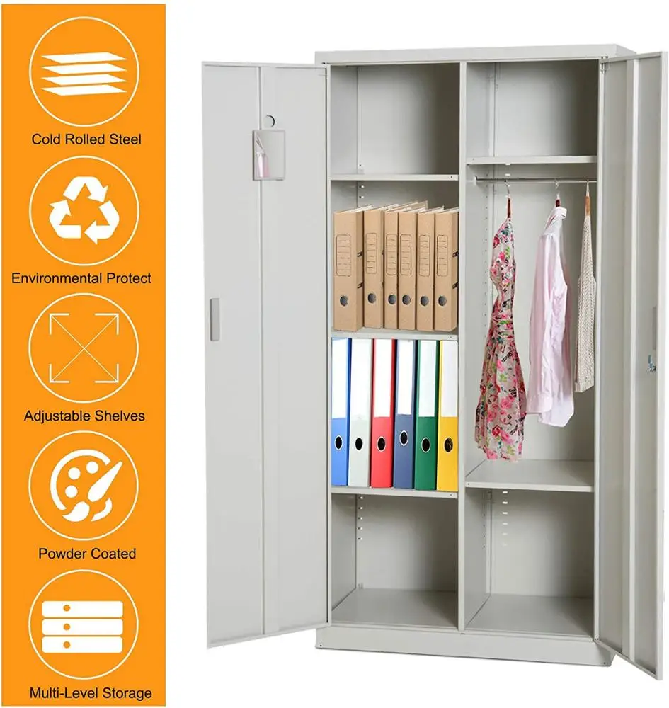bedroom furniture metal steel locker storage cabinet clothes wardrobe godrej almirah design with price in Amoires and wardrobe