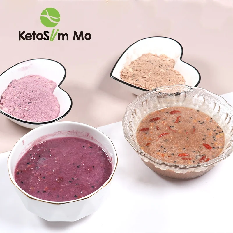 Сменная каша с насыщенными питательными веществами, быстрое питание, фиолетовый сладкий картофель, рисовая каша Keto Konjac