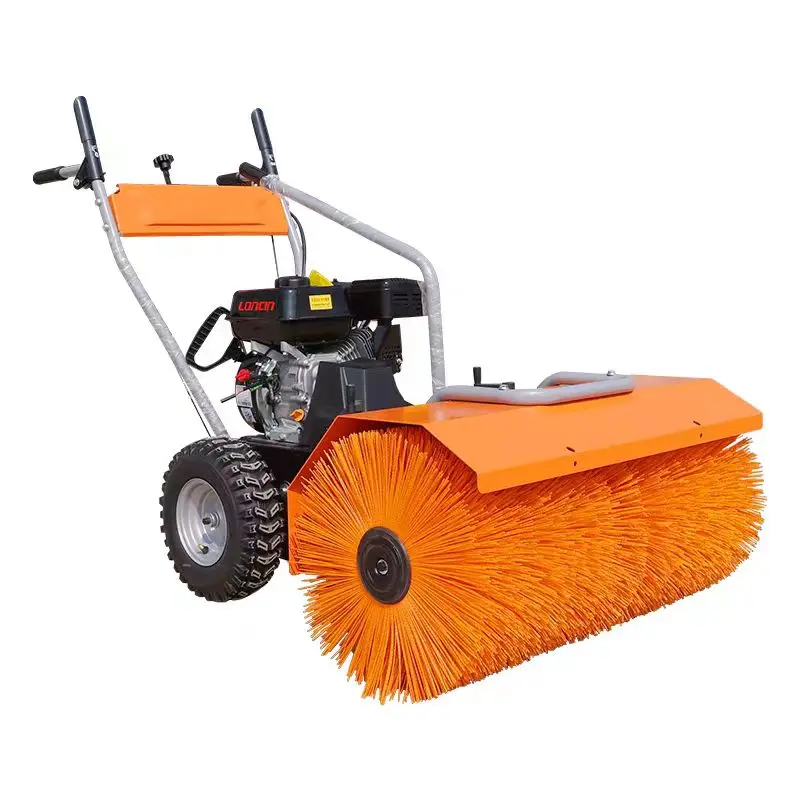 High Performance Loncin Engine Walk-Behind Outdoor Gas-Powered Road Snowplow New Condition Construction Farm Snow Sweeper Motor