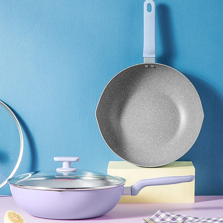 Colorful Side Dish Pot Non-stick Wok Cookware Sets Suitable For Universal Stove