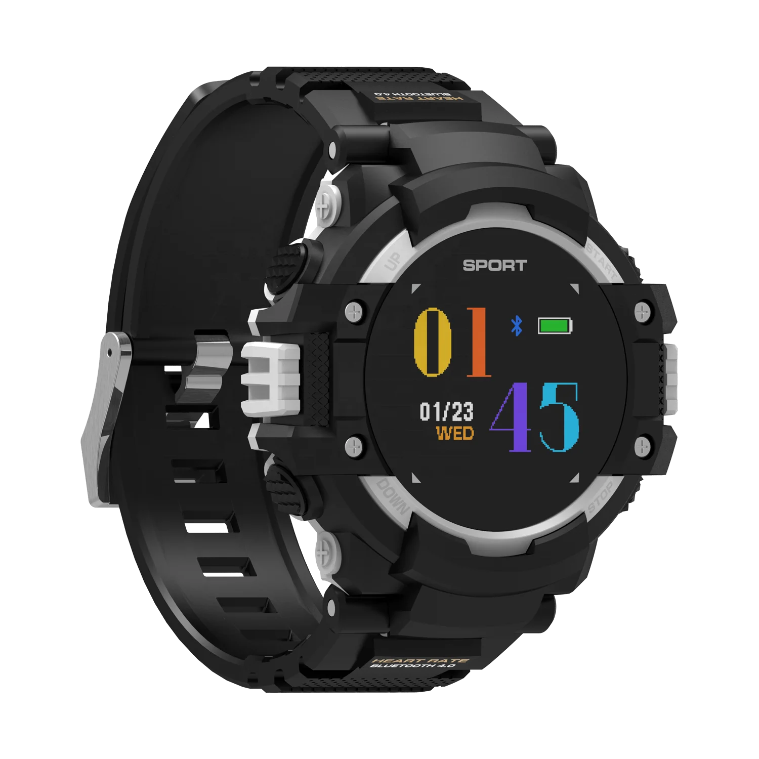 F7 GPS Heart Rate Detection Sleep Monitoring Tracker IP67 Waterproof Smartwatch