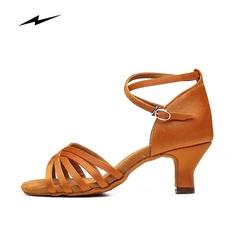 2022 Newest Design High And Low Heels Tango Latin Salsa Stain Dancing Shoes for Women