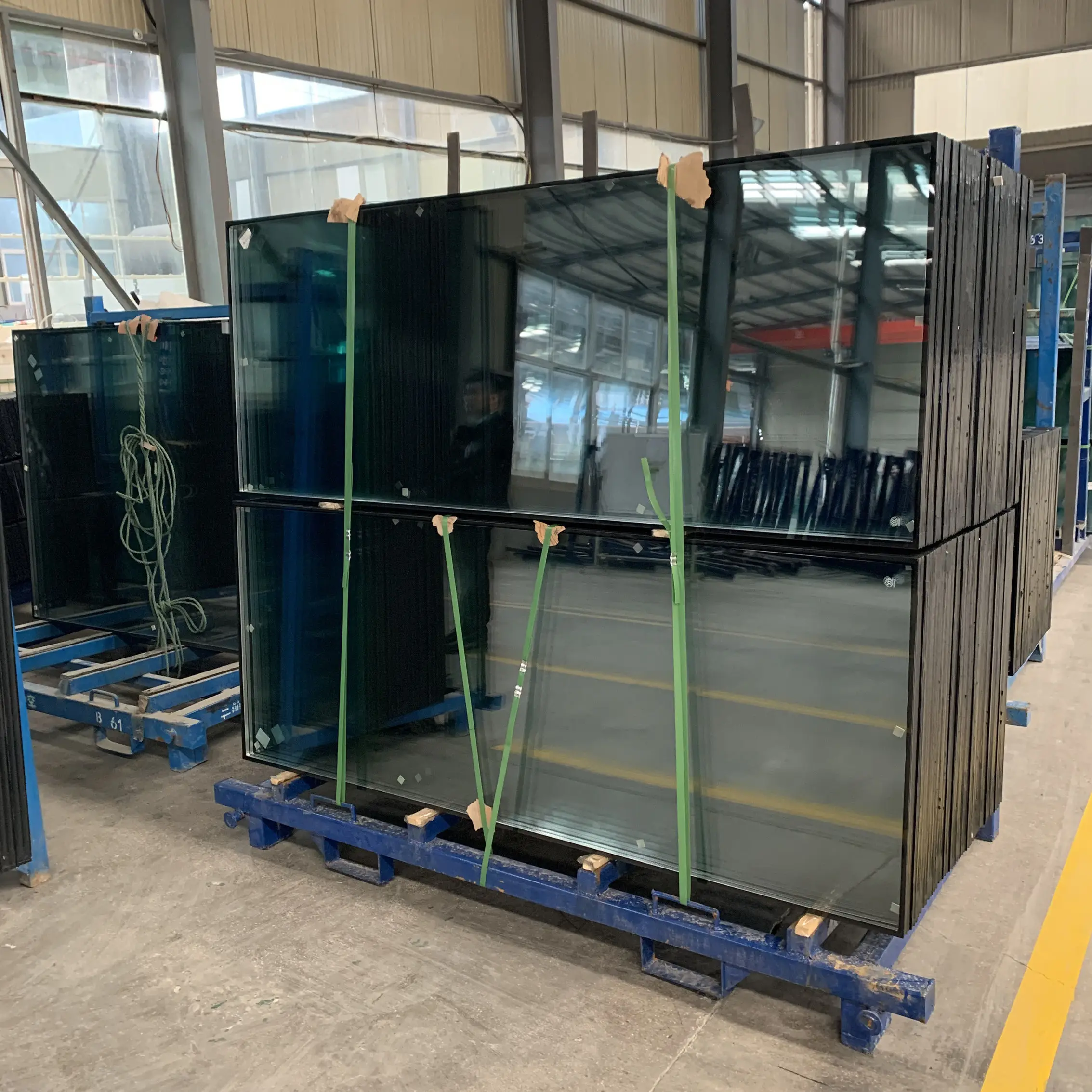 Insulated glass Factory Building Window Curtain Wall panels hollow low e Reflective IGU sound proof insulated glass with argon