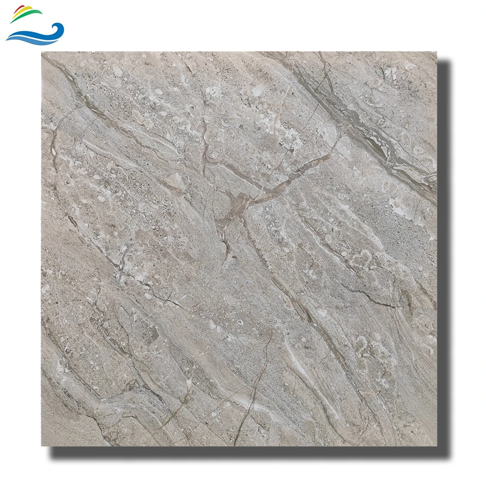 60 x 60 Grays Marbles stone texture High Glossy Floor for living room Full polished Glazed Tiles
