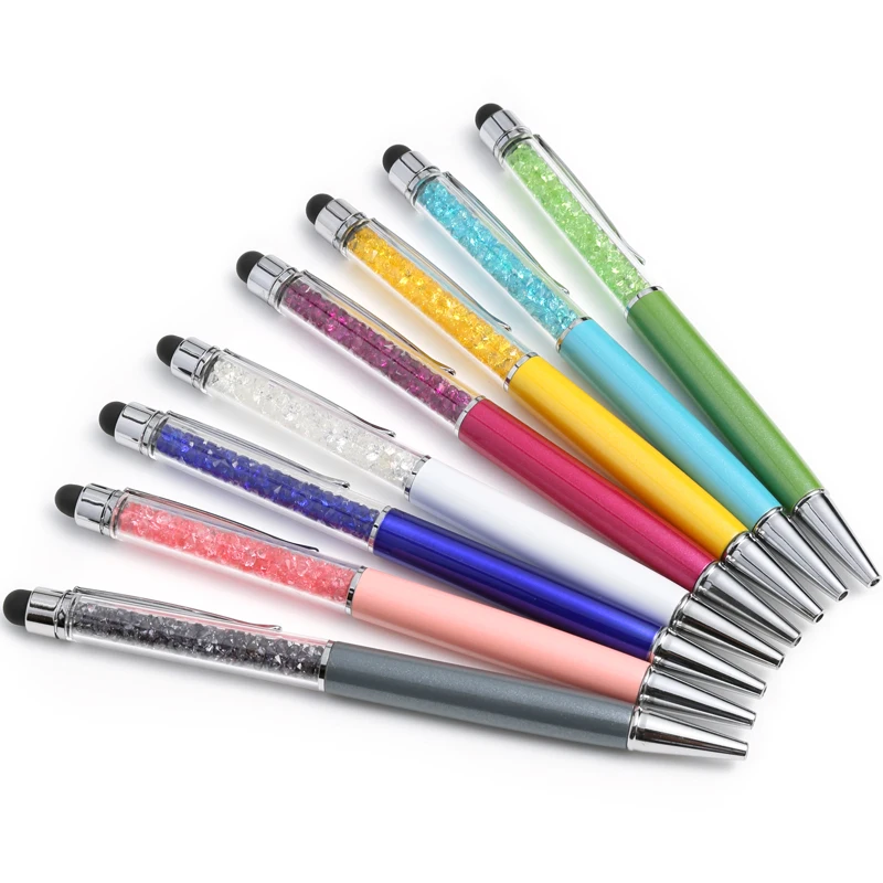 
Fashion Stylus Wholesale Starry Glitter Powder Stationery Writing Crystal Pen 