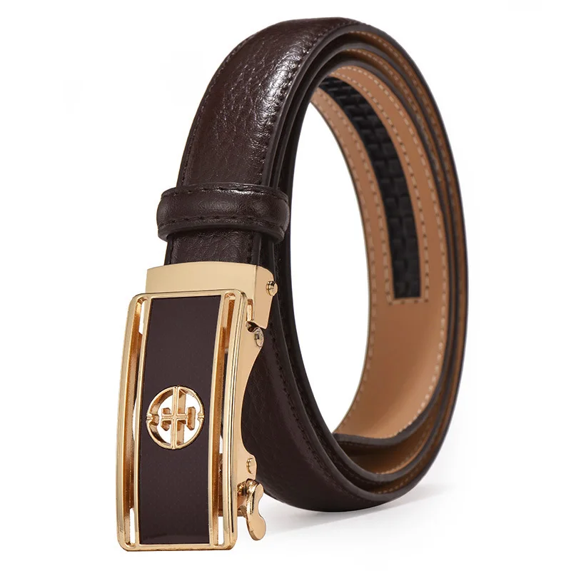 Trendy Factory Price Women Automatic Leather Belt