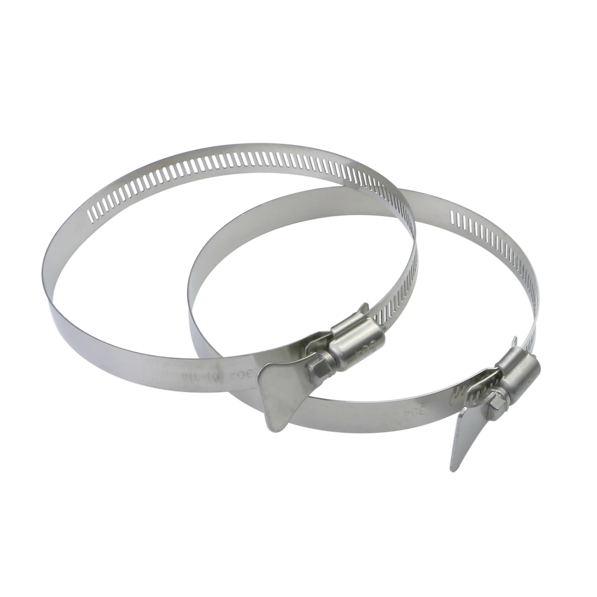 High Quality Single Ear Hose Clamp Kit Adjustable Ear 304 Stainless Steel  Hose Clamps Sets Car Parts For Hydraulic Hose Fuel