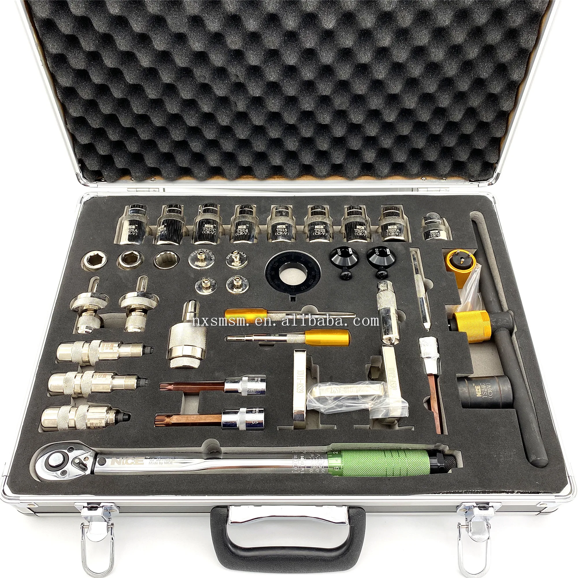 High quality 35 pieces common rail nozzle tools Auto common rail injectors repair tools hot products diesel injector tools