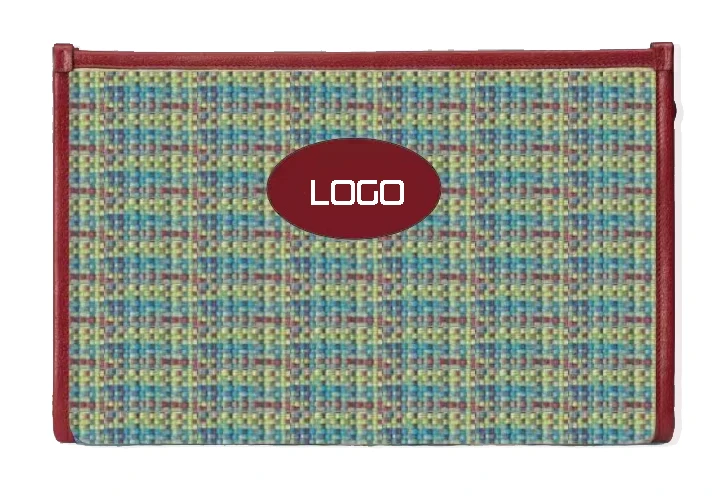 Small woven pattern PU fabric retro color woven pattern over-color straw mat woven texture skin feel slippery woven leather