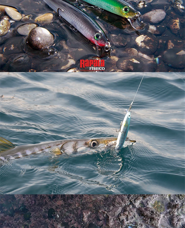 flyman minnow Fishing Bait Floating Top Water  Bait Sea Pike Fishing Wobblers Lip less Pencil Fishing Lure