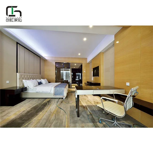 Индивидуальная гостиничная мебель для роскошной двухспальной комнаты