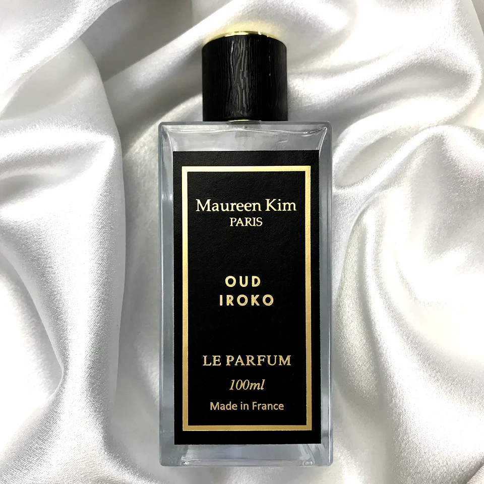 Custom Luxury Printing Glossy Sticker on Perfume Bottle Gold Foil LOGO Cosmetic Lotion Bottle Label for Packaging and Decoration