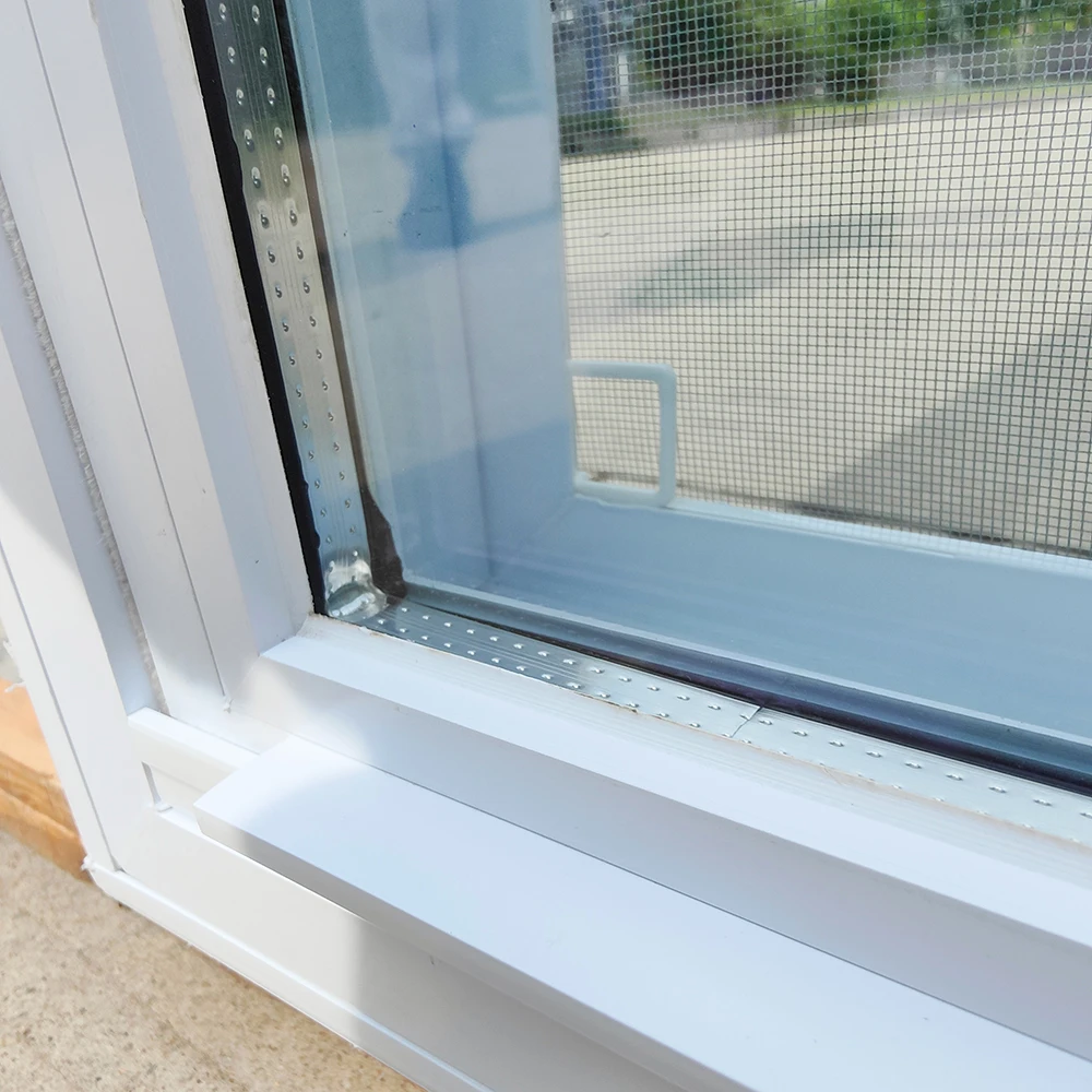 Chinese manufacturer customized american style vinyl upvc profile double hung windows with competitive price