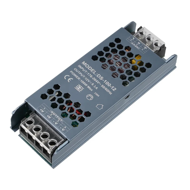 OEM ODM Led Light Strip AC DC 60W 100W 150W 200W 300W 400W Smps Constant Voltage Slim Switching Power Supply 12V 24V