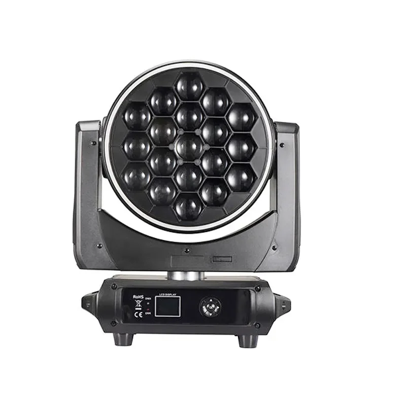 LED zoom wash light 19x40W RGBW 4IN1 moving head light with 2in1 flightcase price disco wedding events stage lighting equipment