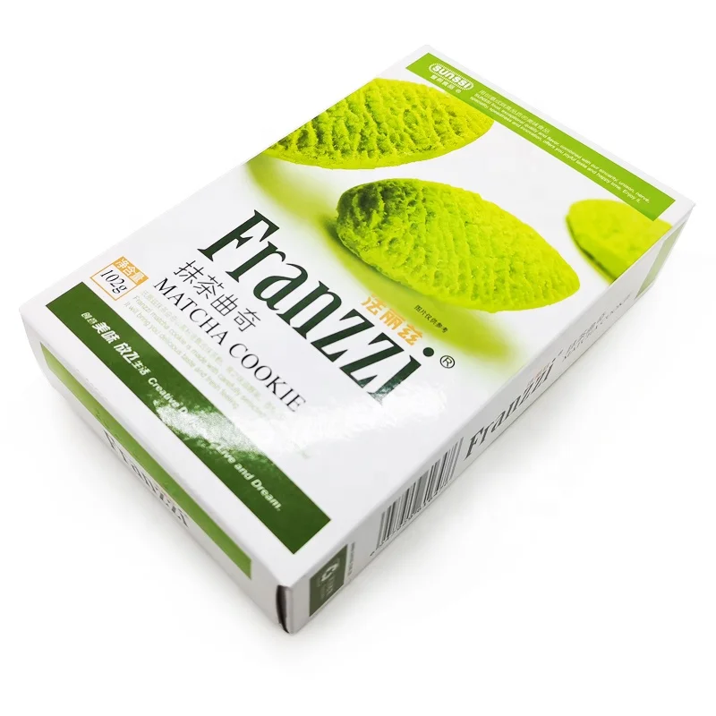 Rectangle Peanut Butter Cookie Box Reeses Puffs Biscuit Package Boxes Packaging Paper Custom Color Printing Food Snack Box