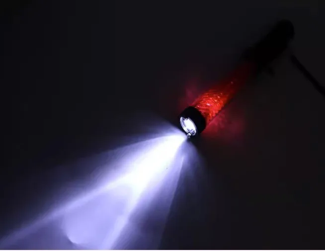 Red Blue durable 30CM 39cm Traffic Led Flashing Aircraft Marshalling BATON Wands with headlight and whistle