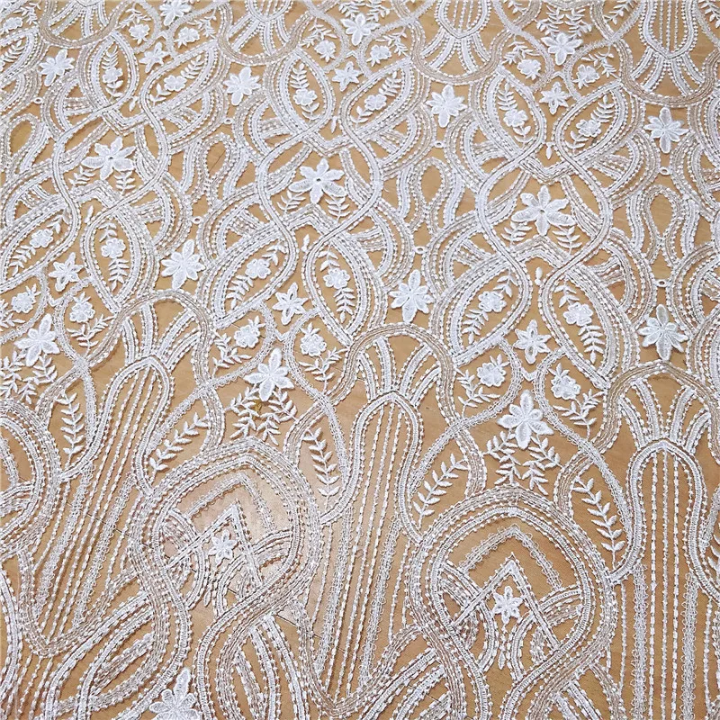 Новый Европейский стиль Сетчатое свадебное платье с блестками Qipao юбка вышитая ткань ручной работы аксессуары для рукоделия