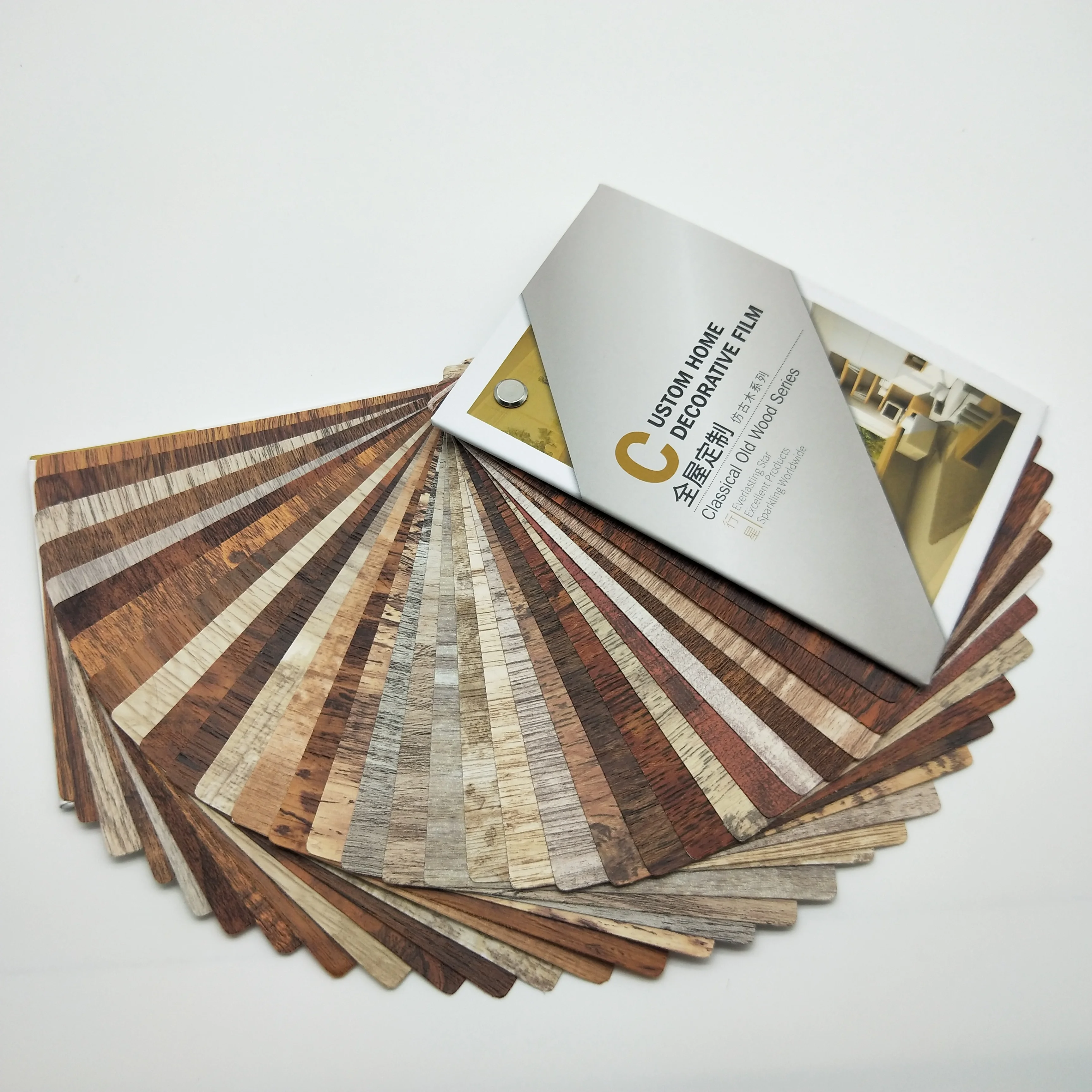 
PVC Decorative paper for furniture , MDF board for membrane press flat lamination 