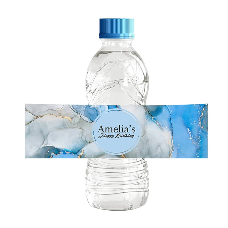 Заводская изготовленная на заказ клейкая бутылка минеральной воды Наклейка этикетка печать