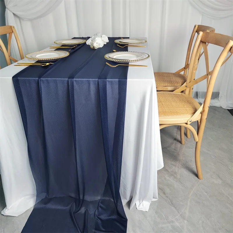 Шифоновый настольный бегун 77*300 см дюймов романтический цветочный настольный бегун свадебный