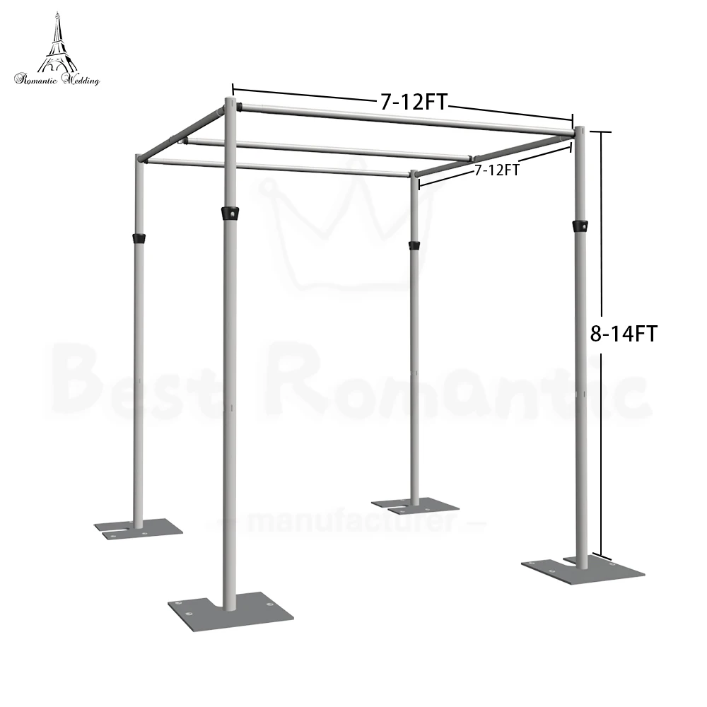 Wedding Draping Fabric Draping Polyester White Backdrop Pipe And Drape