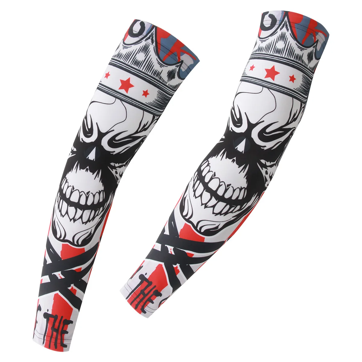 Sublimation Custom Logo Protective Non Slip Compression Fishing Cycling Sports hombre Hand Cover Arm Sleeve Cover