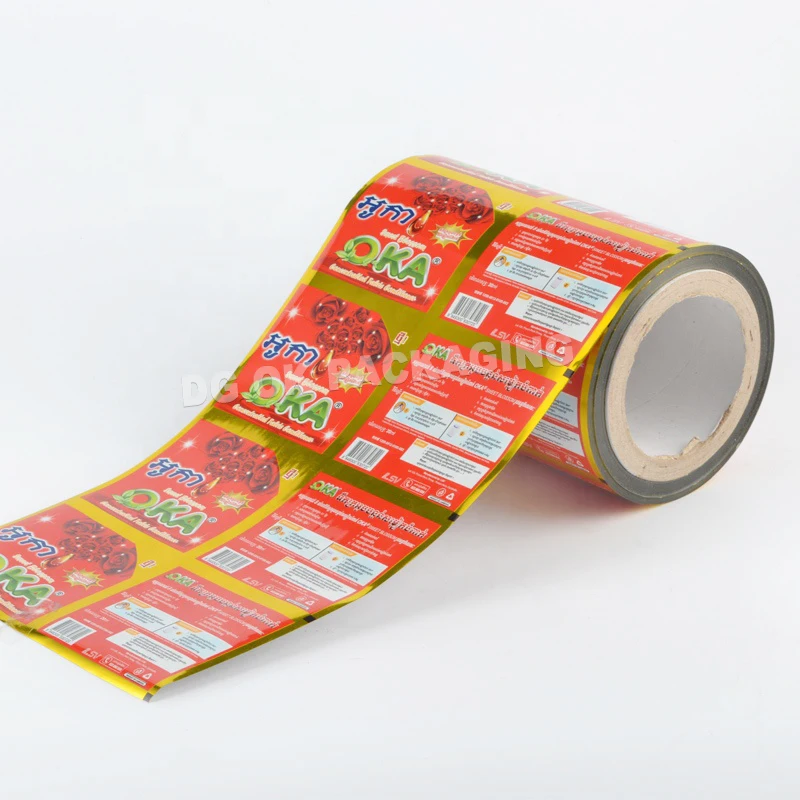Product Laminated Food Packaging Film Roll Metallized  High Barrier Film Roll Ice Cream Popsicle Packaging Plastic Film Roll