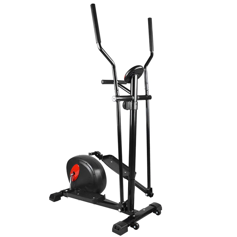 Эллиптический тренажер, магнитные тренажеры для фитнеса, портативный эллиптический тренажер с пульсометром и ЖК-монитором для домашнего использования