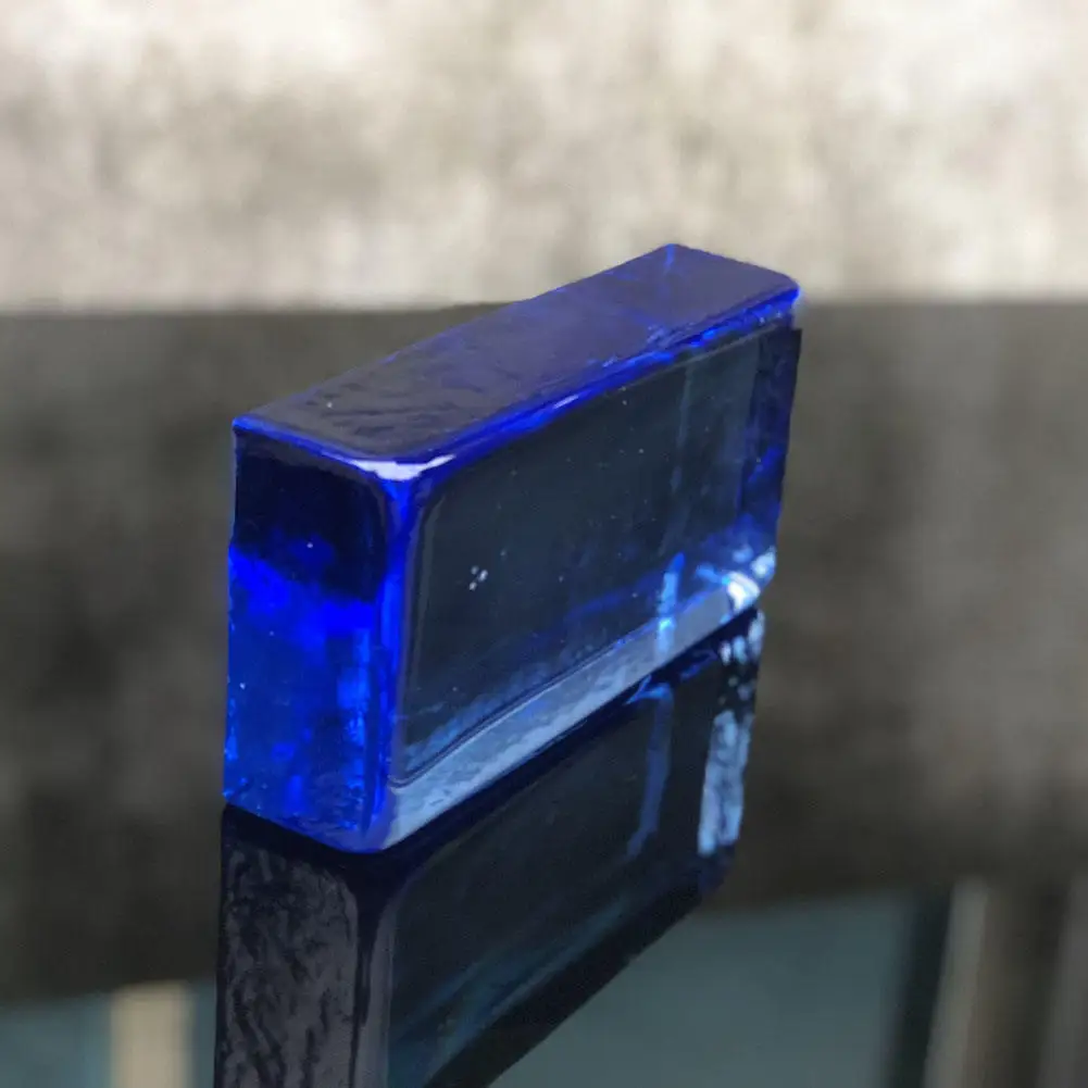 JYG 50*100*200mm Natural Color Solid Glass Brick Original Color Decorative Crystal Glass Block For Building Glass Bricks Wall