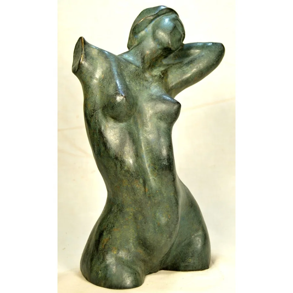 Life size decoration nude bronze female torso sculpture for sale