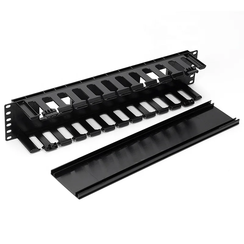 1U 12port 24port plastic cable management cable manager