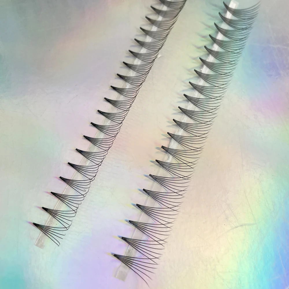 Extension Premade Fans Korean PBT Material Big Trays Lashes Pointy Base Fan Pro Made Fans Mink Natural Long 1 Tray