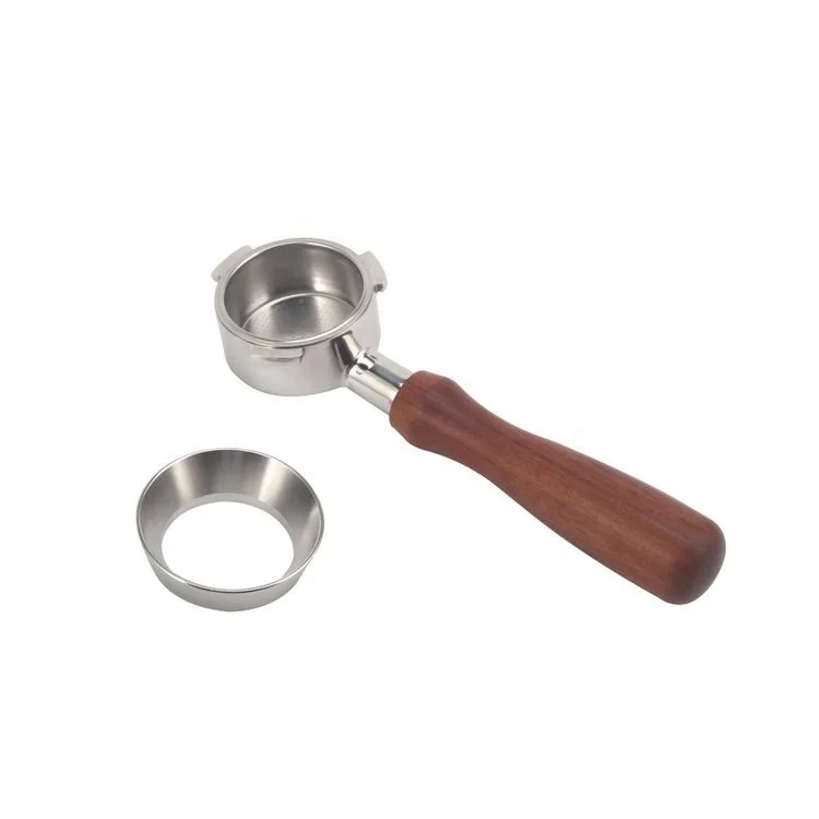 Wholesale Eco-friendly Natural Healthy Stainless Steel Dosing Funnel Coffee Machine Portafilter