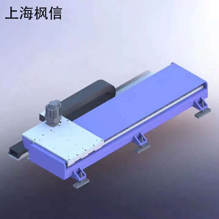 Heavy-duty seventh axis ground rail robot walking track long stroke gear rack sliding platform truss manipulator