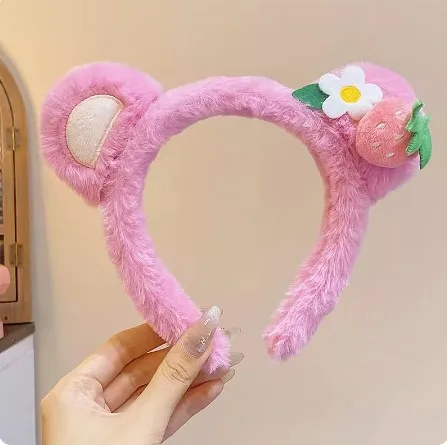 Wholesale Cute Frog Plush Headband Wash Face Make Up Sweet Headband