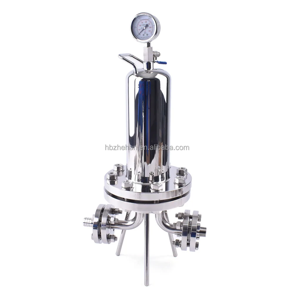 high flow industrial stainless steel string wound pleated multi cartridges filter for water